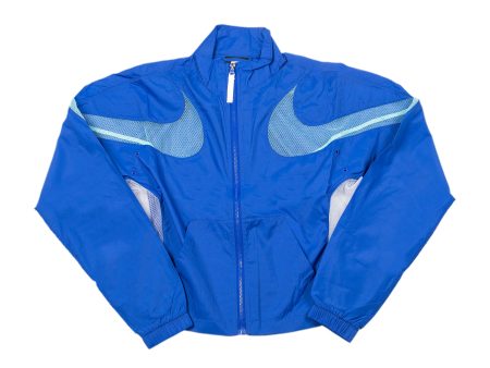 Women s Nike Sportswear Woven Air Jacket in Blue Supply