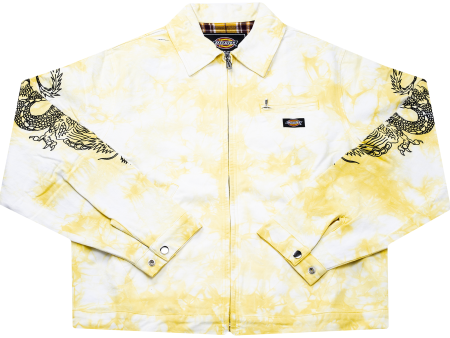 Clot x Dickies Dragon Tie Dye Work Jacket in Yellow Cheap