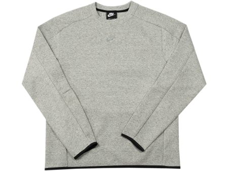 Nike Sportswear Tech Fleece Fleece Crewneck in Grey For Cheap