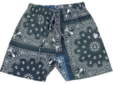 Fucking Rabbits Paisley Shorts in Navy Online Hot Sale