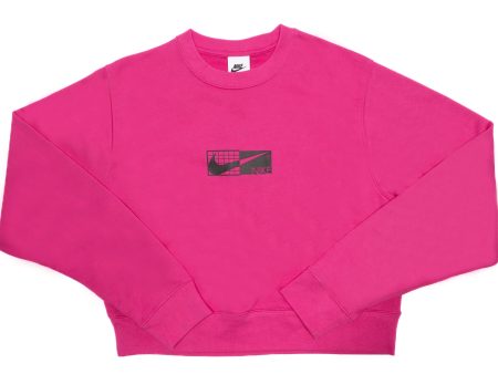 Women s Nike Sportswear GFX Fleece Tech Crewneck Fashion