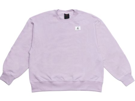 Women s Jordan Flight Fleece Crewneck in Iced Lilac Online Sale