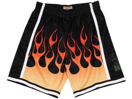 Mitchell & Ness Swingman Milwaukee Bucks 2000-01 Flame Shorts Online Hot Sale