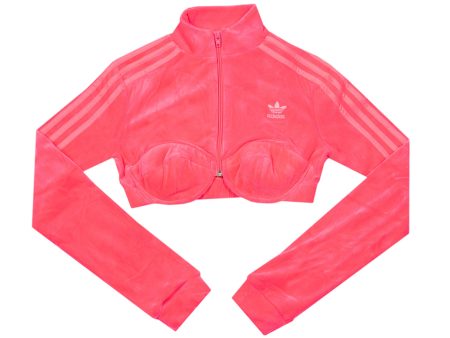 Women s Adidas Jeremy Scott Track Top in Soft Pink For Discount