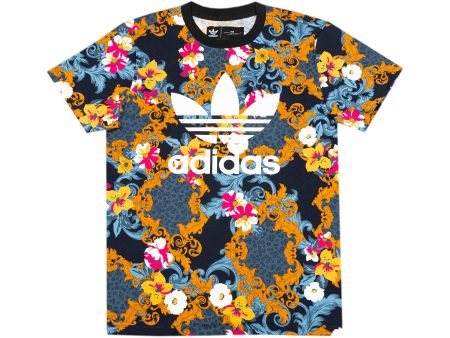 HER Studio London x adidas Floral All Over Print Women s T-Shirt on Sale