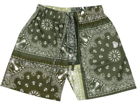 Fucking Rabbits Paisley Shorts in Green Discount