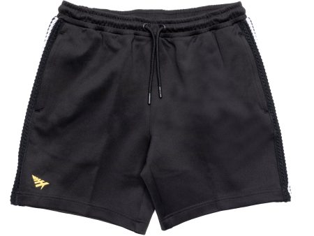 Paper Planes Kingston Crochet Stripe Track Shorts Hot on Sale