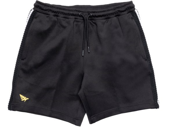 Paper Planes Kingston Crochet Stripe Track Shorts Hot on Sale