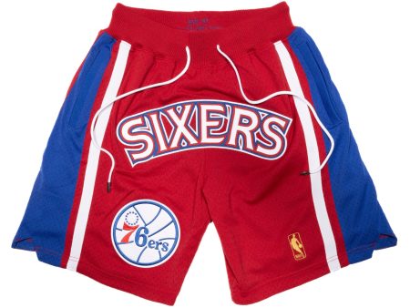 Mitchell & Ness x Just Don NBA Hardwood Classics 76ers Shorts Online now