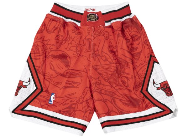 Mitchell & Ness x Hebru Brantley NBA Bulls Shorts For Sale