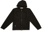 Advisory Board Crystals Abcd. Denim Hoodie Jacket in Black Sale