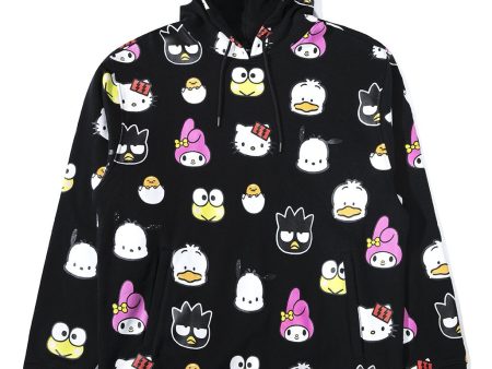 The Hundreds x Sanrio Heads Pullover Hoodie in Black Online